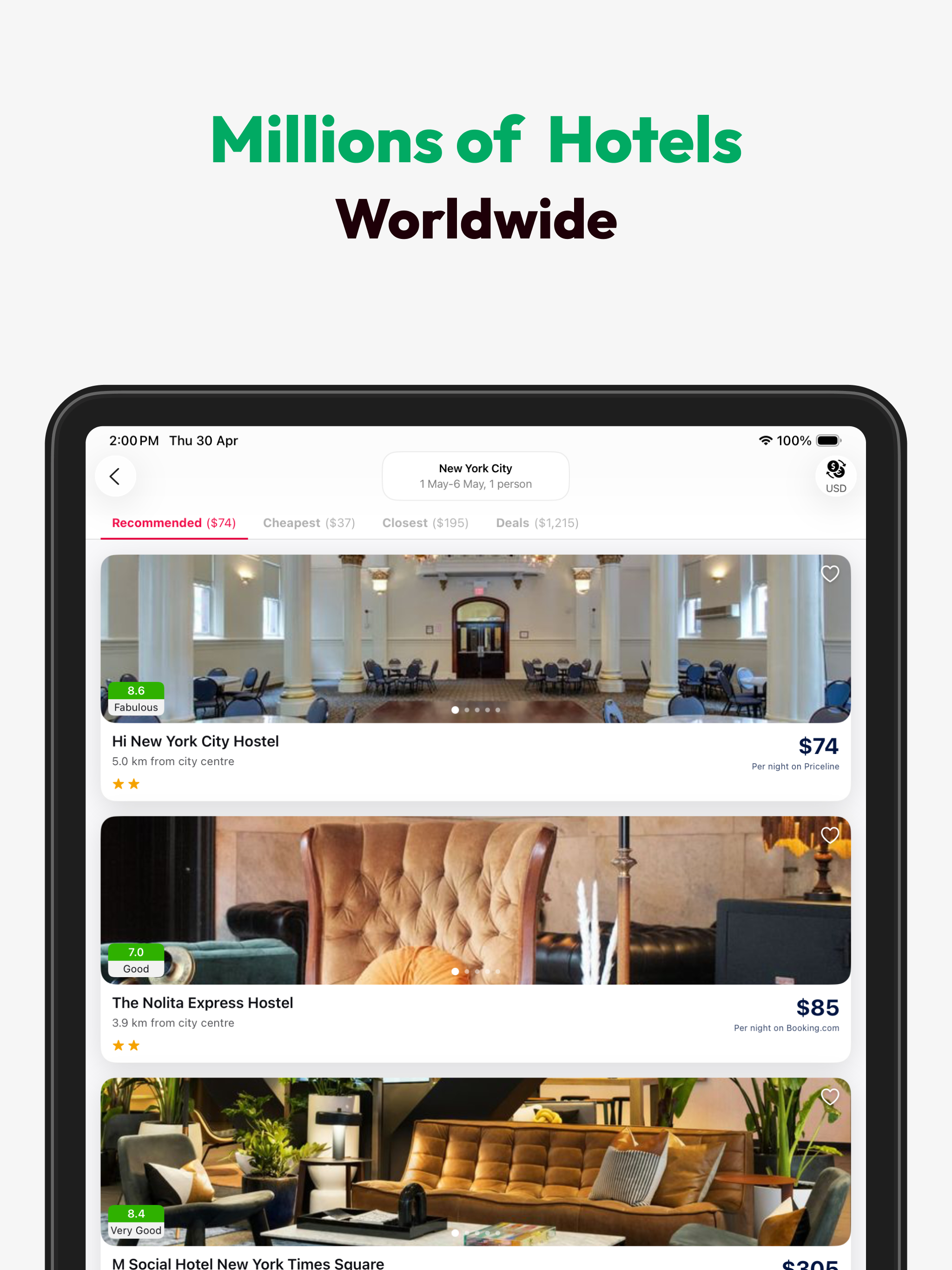 Hotel Discounts・Booking App