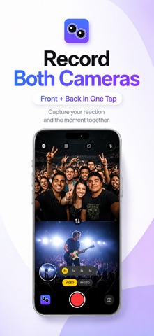DualCapture: Dual Camera + PiP iPhone screenshot