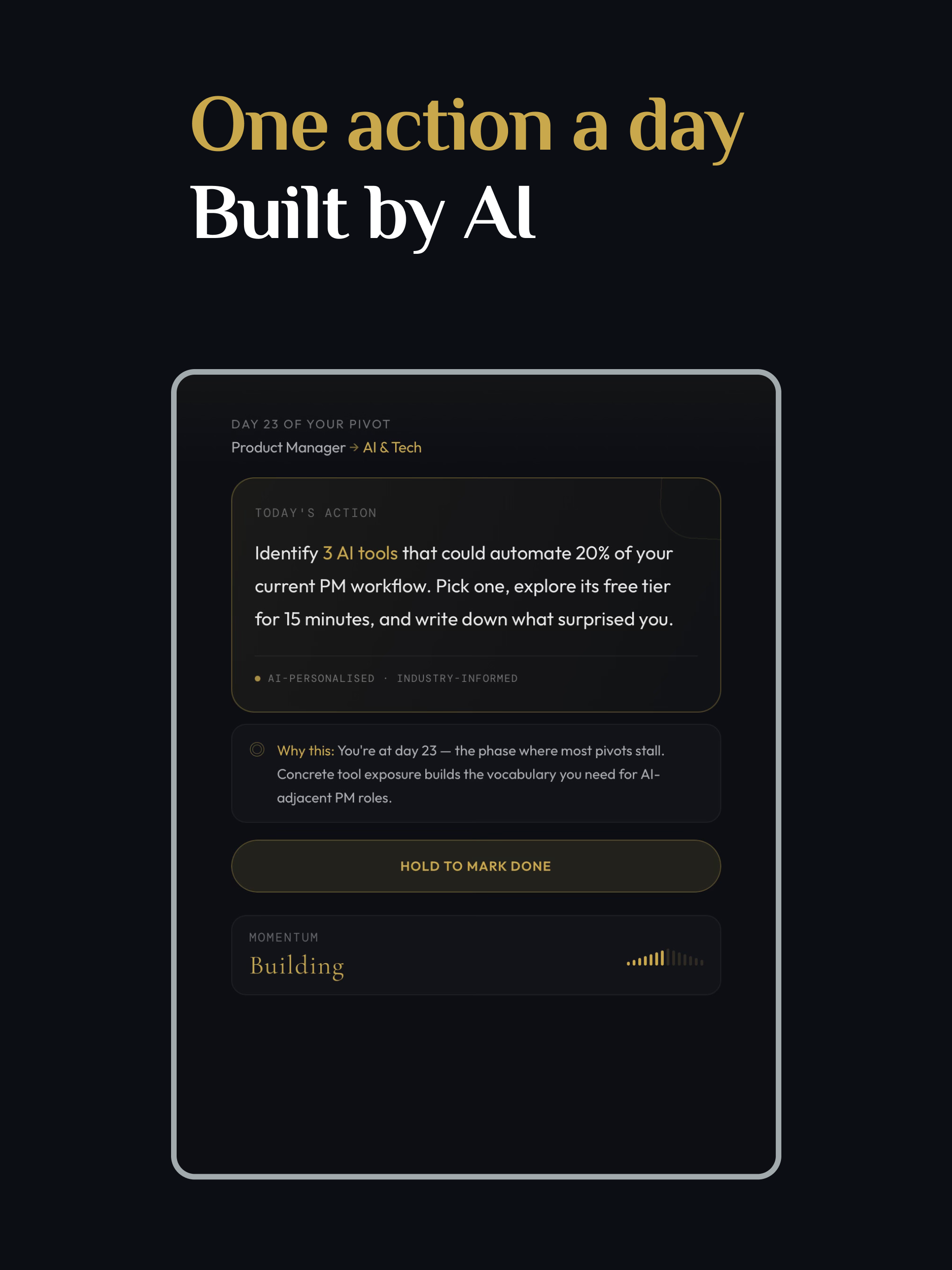 Uplev: AI Career Coach Pivot screenshot 7