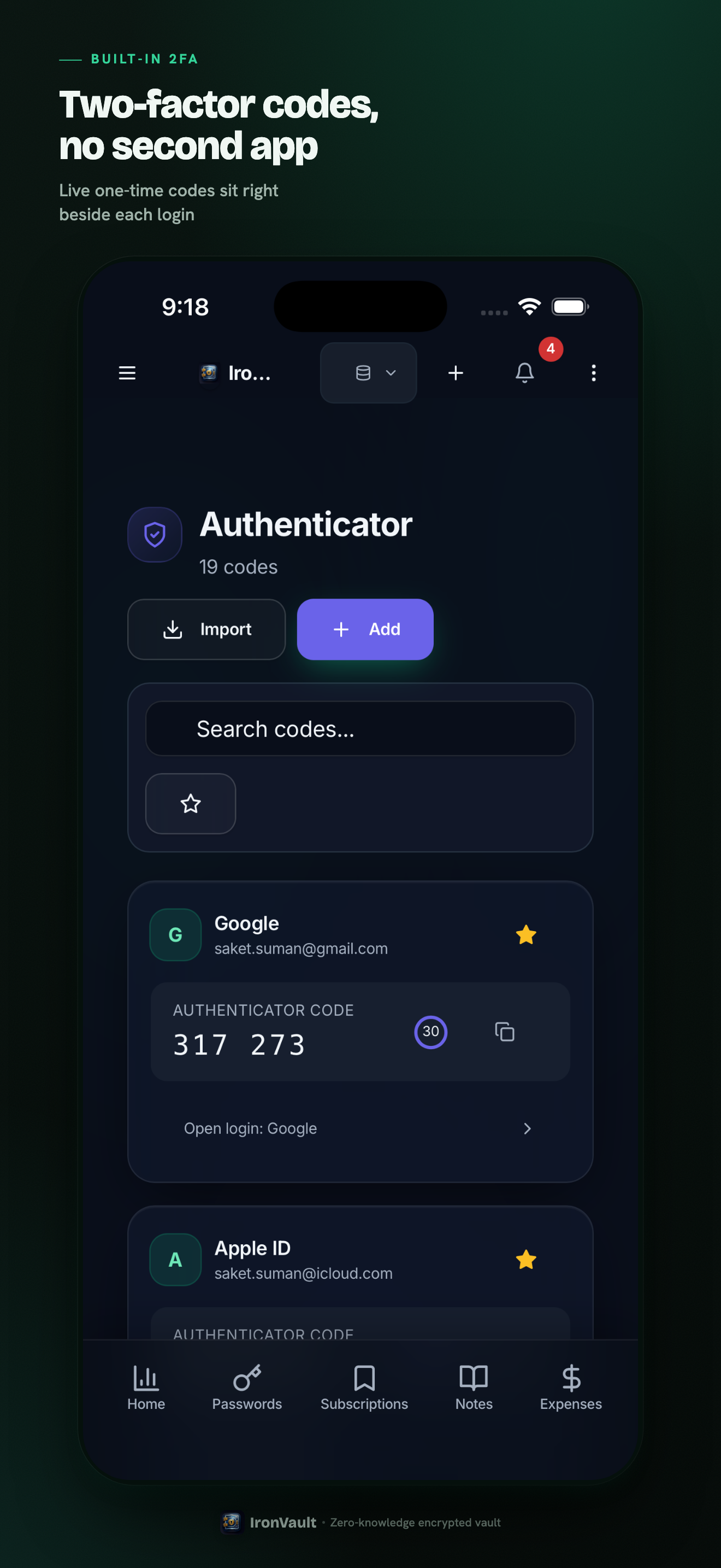IronVault: Password Manager
