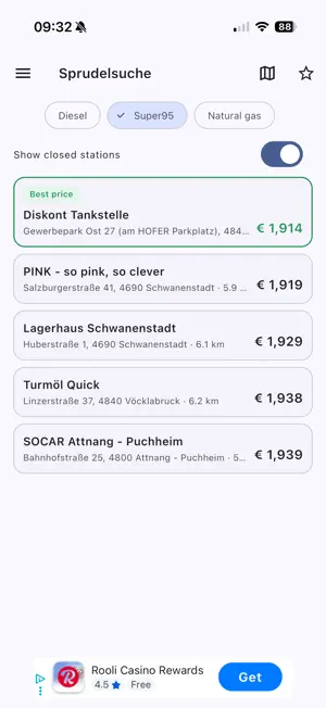 Sprudelsuche screenshot 1