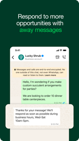 WhatsApp Business screenshot