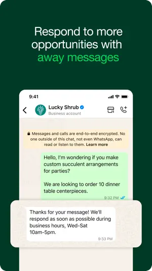 WhatsApp Business screenshot 4