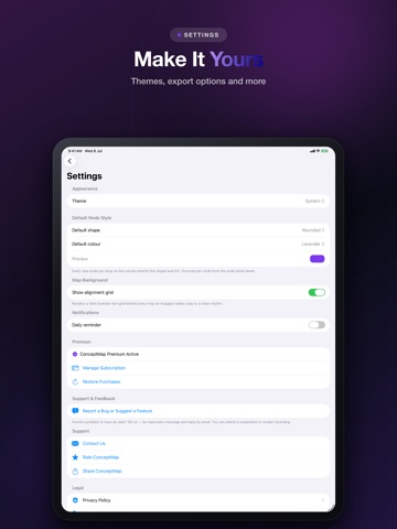 ConceptMap - Mind Mapper iPad screenshot
