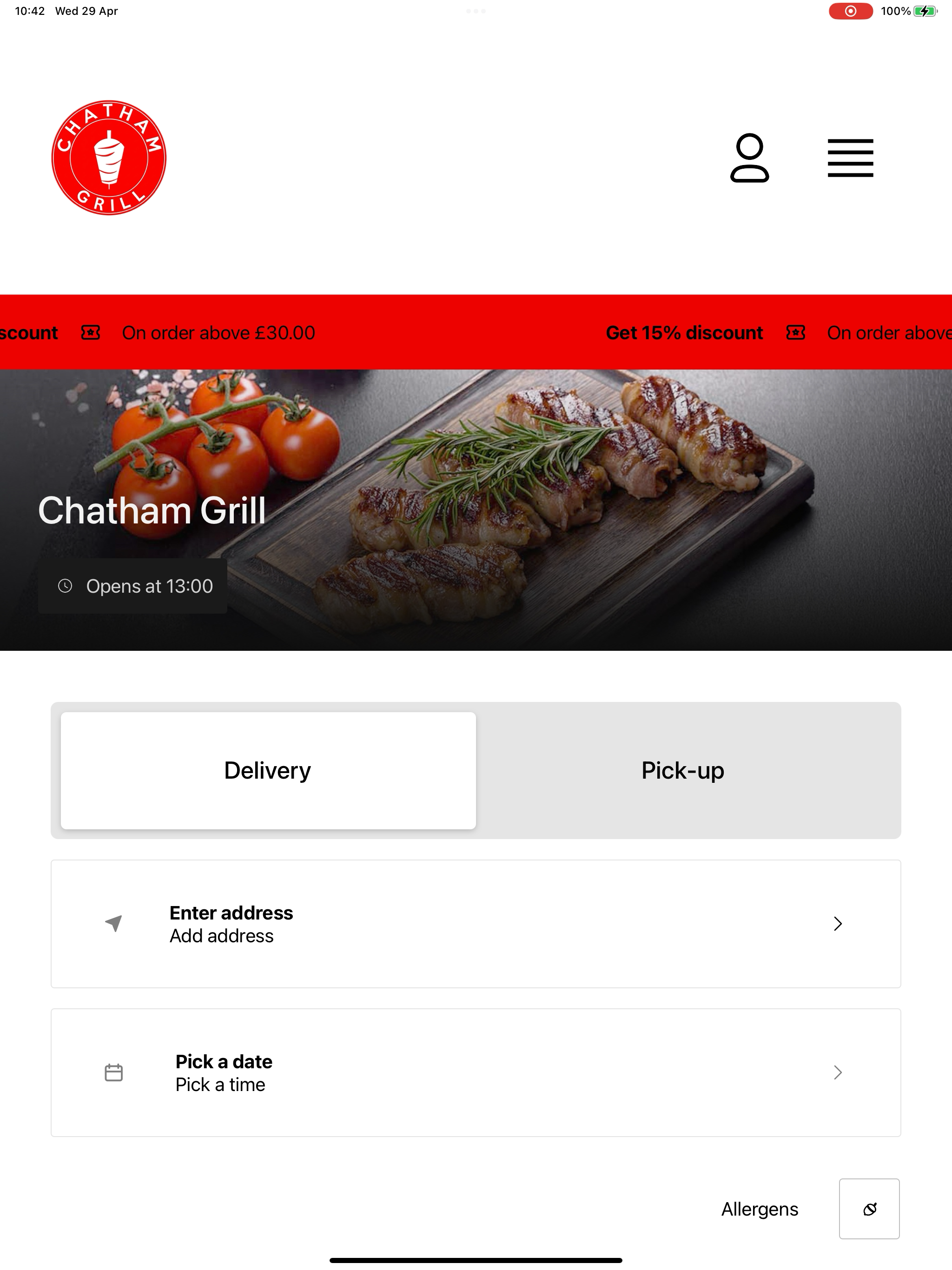 Chatham Grill UK screenshot 5