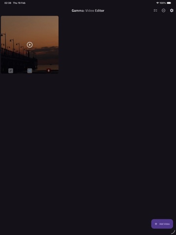 Gamma: Video Editor iPad screenshot