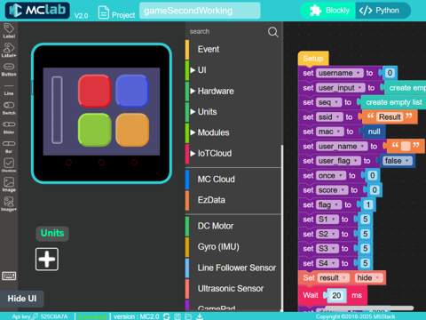 MCLab app screenshot