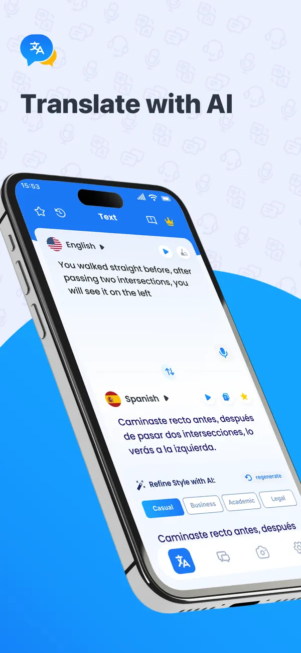 Screenshot #1 pour Smart Translator: AI Translate