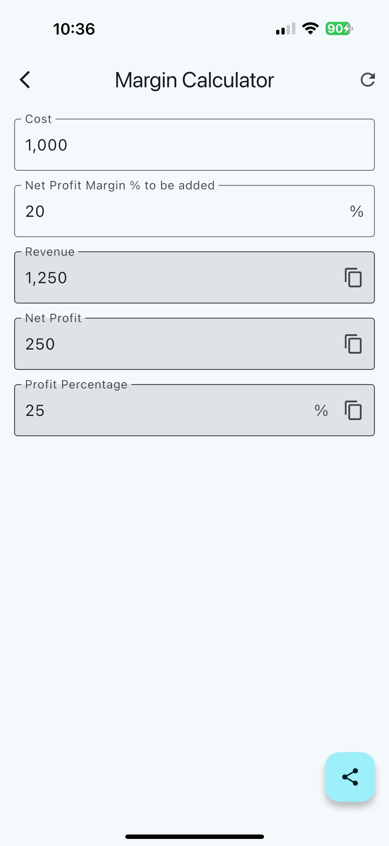 Quick Percentage Plus