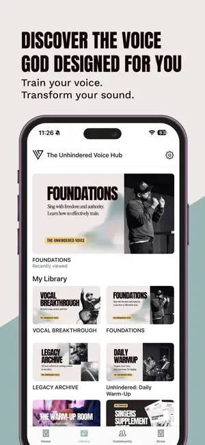 The Unhindered Voice Hub screenshot 1