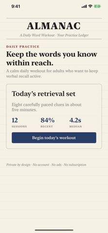 Almanac: Word Workout Screenshot 1 of 10