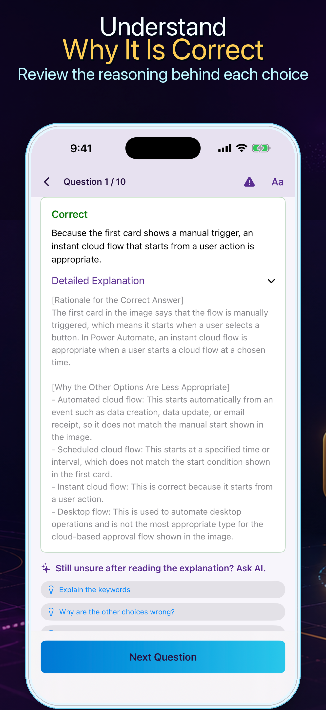 PL-900 Exam Prep: 200 Qs screenshot 5