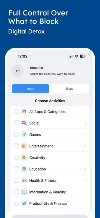 Stay Focused App/Site Blocker : capture d’écran 6 sur 8