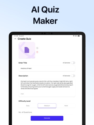 Flashcards Maker AI - Zemli iPad screenshot