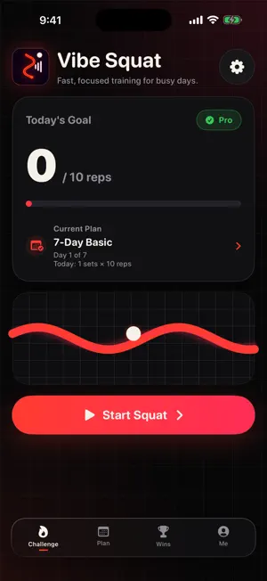 Vibe Squat – Quick Fitness screenshot 1