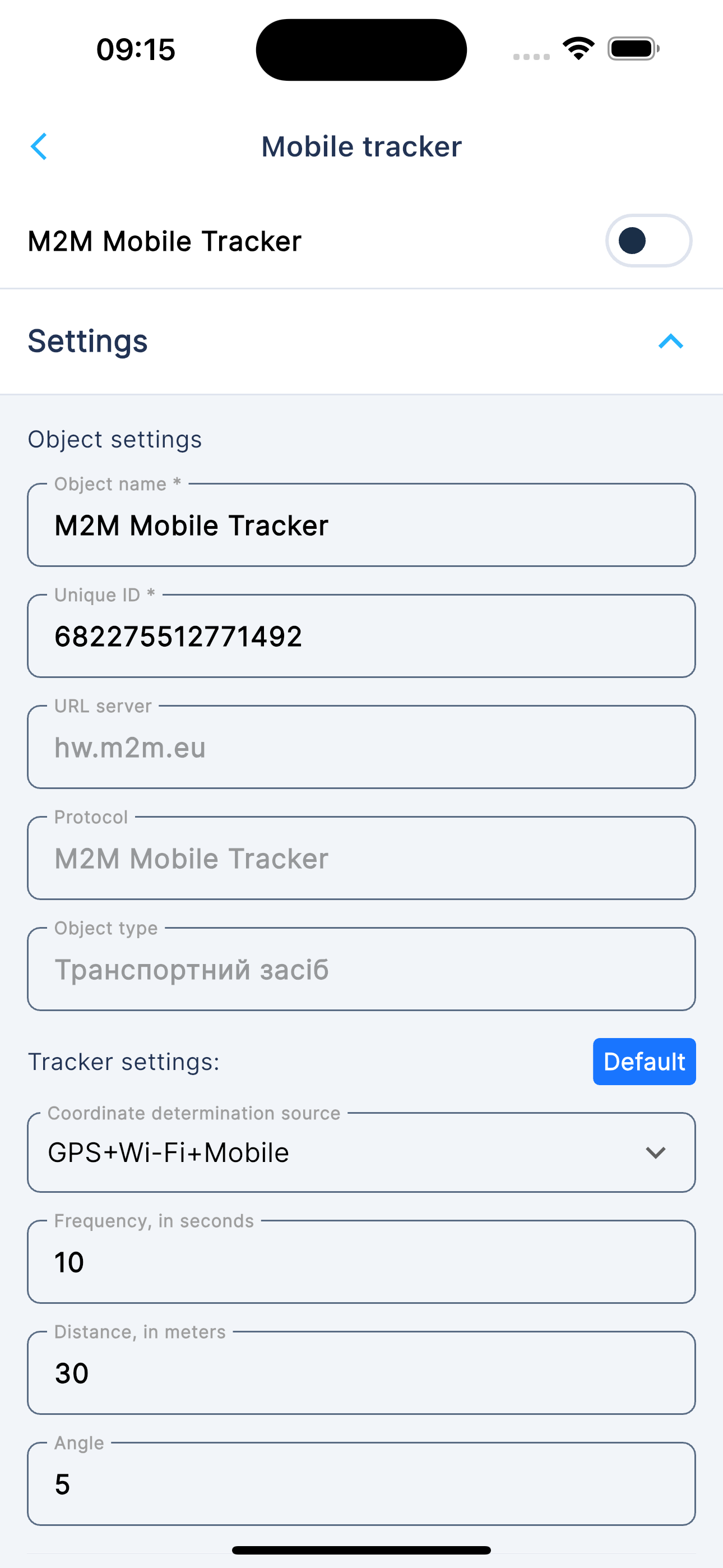 M2M App by M2M.EU