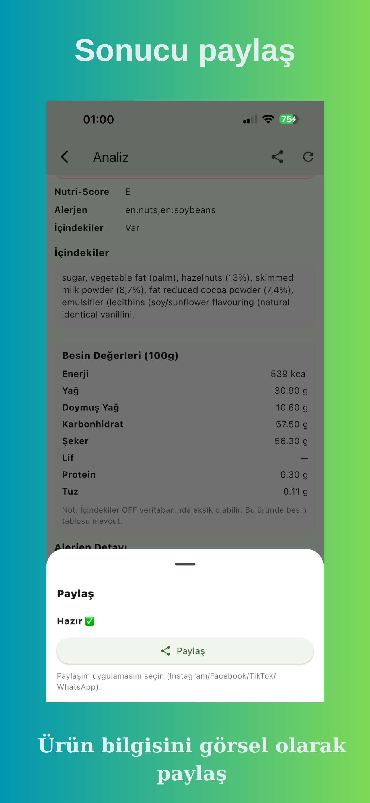 FoodCheck Food Analysis screenshot 4