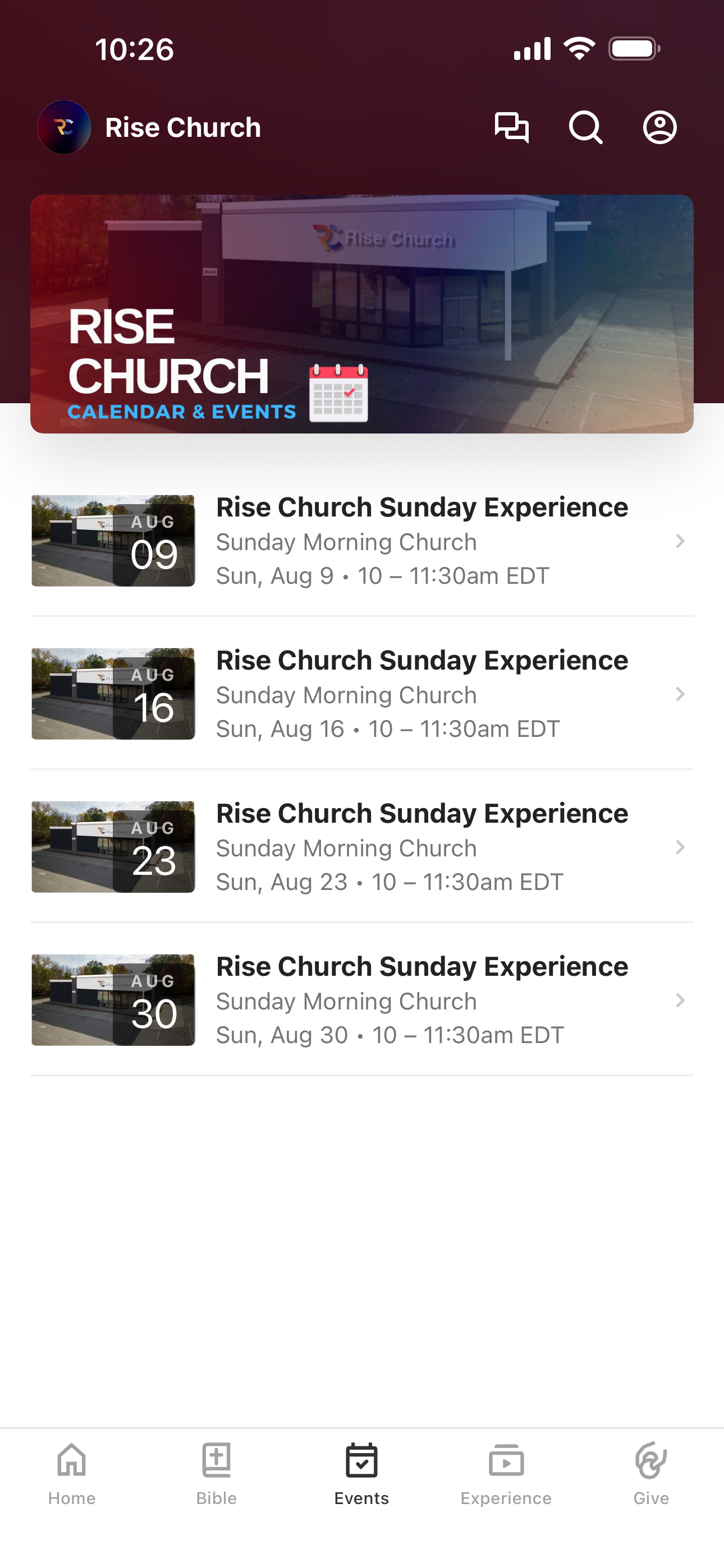The Rise Church screenshot 2