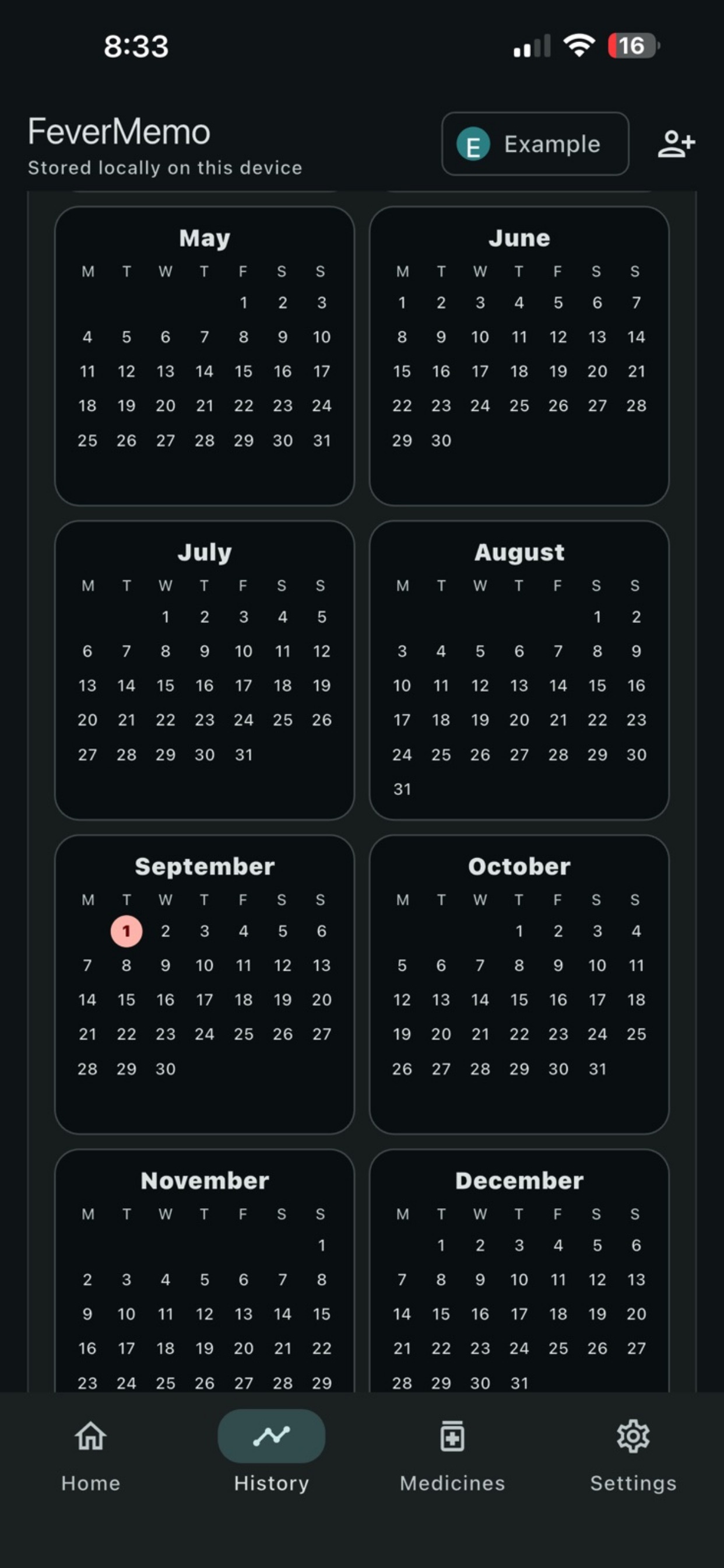 Screenshot 2 of FeverMemo: Child Health Log