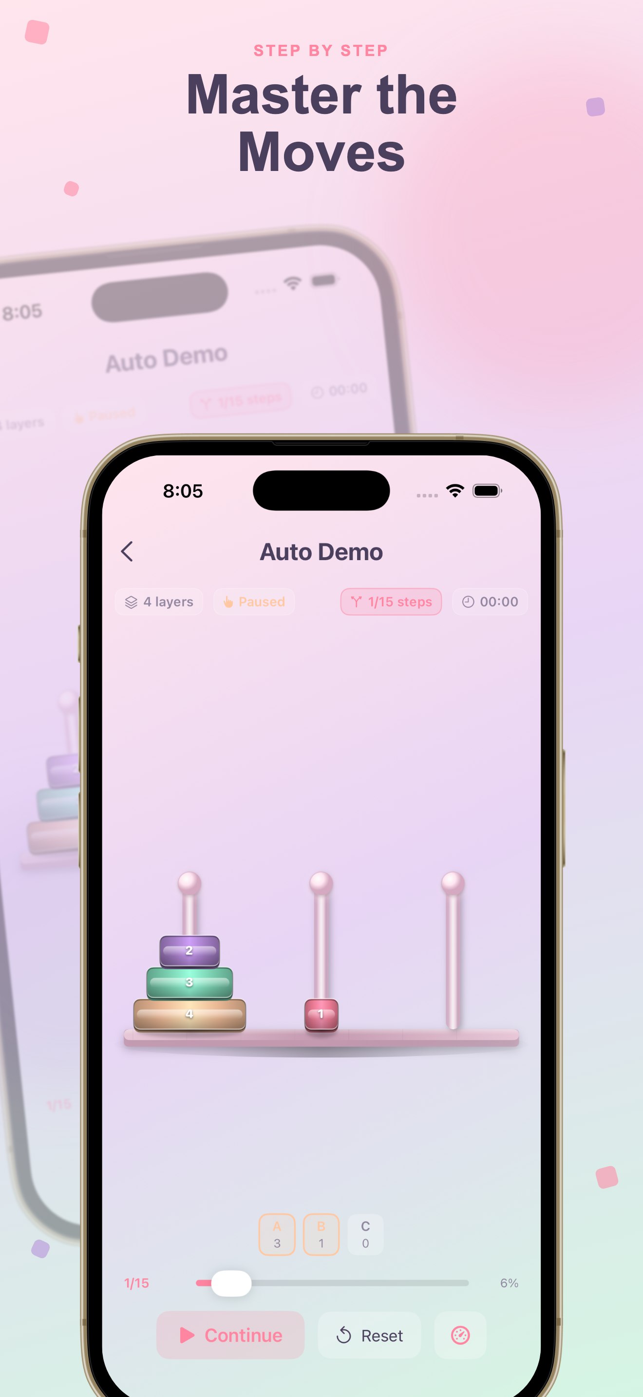 Hanoi Tower Puzzle screenshot 3