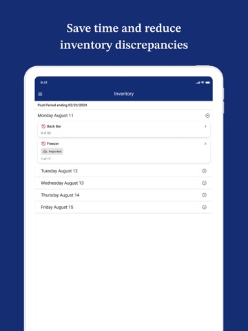Crunchtime Inventory iPad screenshot