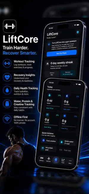 LiftCore: Workout Tracker screenshot 2