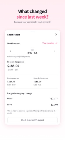 Blink Budget: Spending Log Screenshot 7 of 7