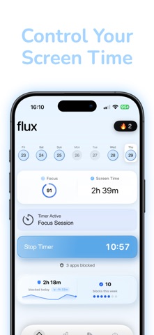 Screen time control-Flux Screenshot 2 of 8