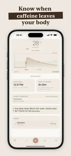 Koffee - Caffeine Tracker screenshot 1