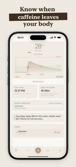 Koffee - Caffeine Tracker Screenshot 1 of 9