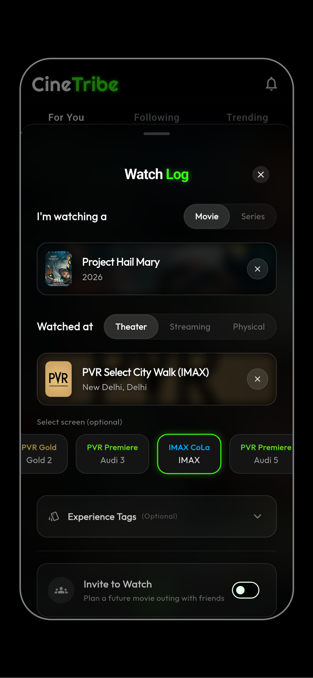 CineTribe screenshot 3