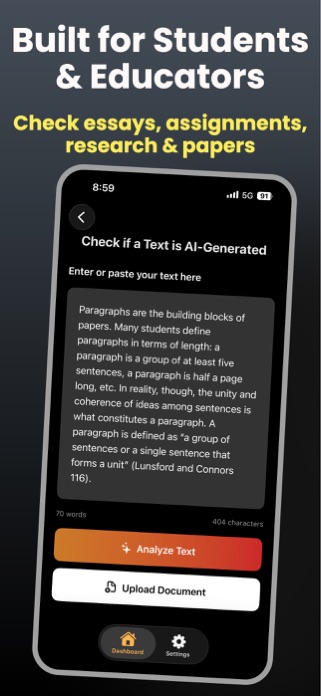 AI Detector & Humanize Text Screenshot 4 of 5