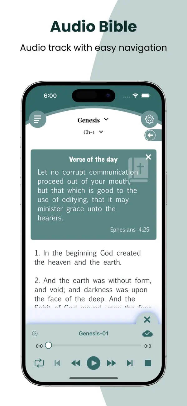 Screenshot #1 pour NLT Bible Audio - Holy Version