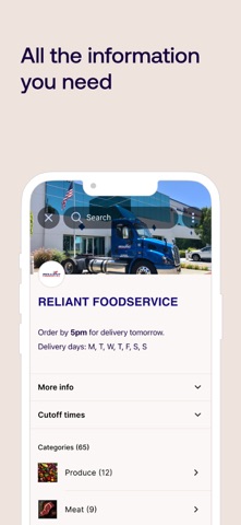 Reliant Foodservice screenshot