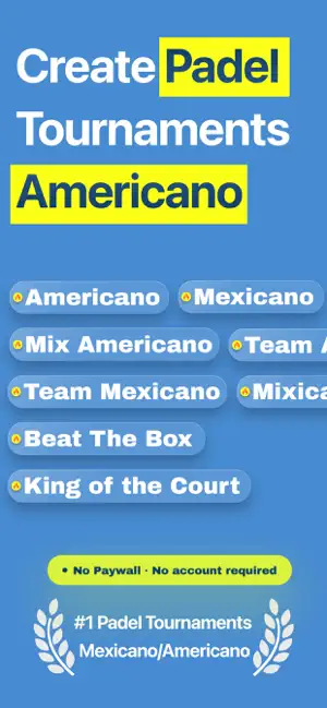 Americano Padel - Padelino screenshot 1
