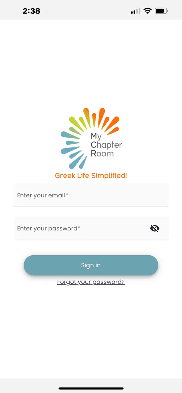 Screenshot #1 pour MyChapterRoom Mobile