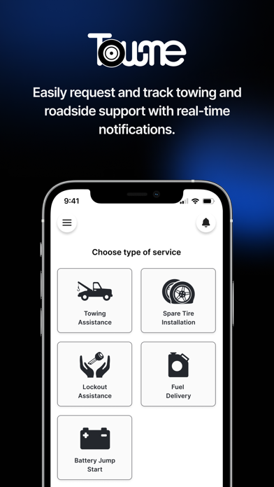 TowMe - Customer iPhone screenshot 1 - Travel app