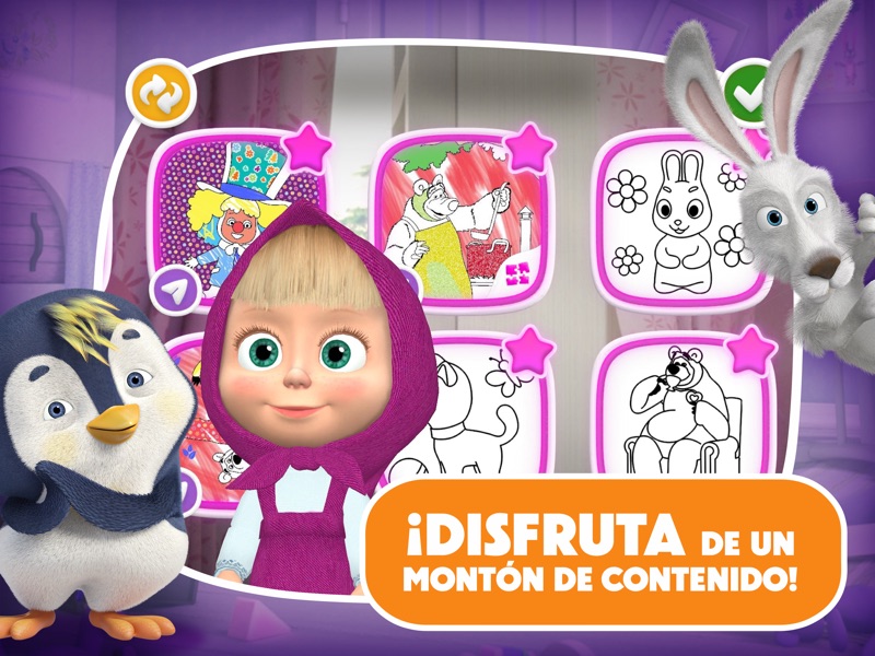 Masha y el Oso: Juegos de Arte screenshot 12