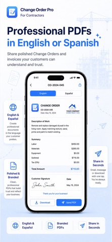 Change Order Pro Contractor Screenshot 2 of 6