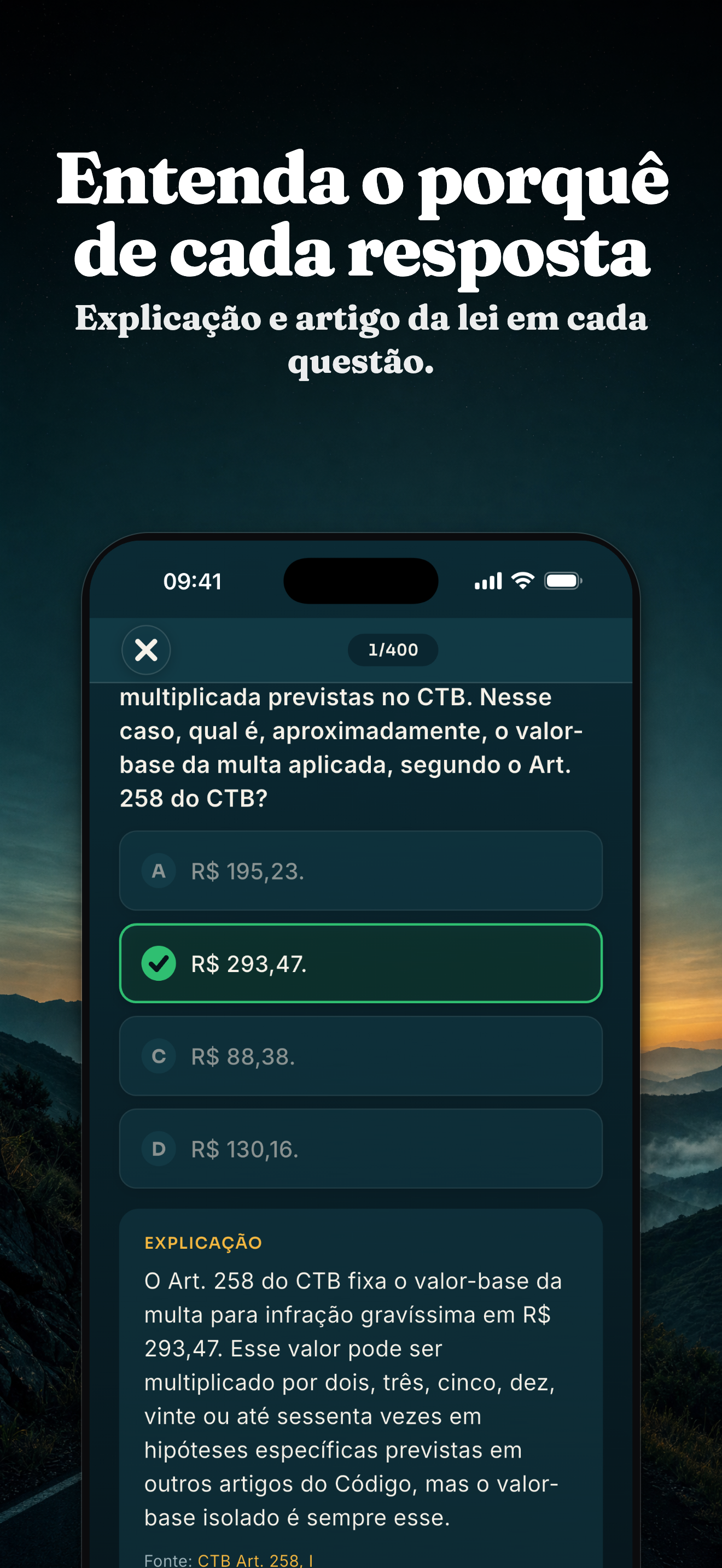 Passa CNH: Simulado e Questões screenshot 3