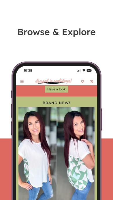 Dressed In Confidence Shop Screenshot