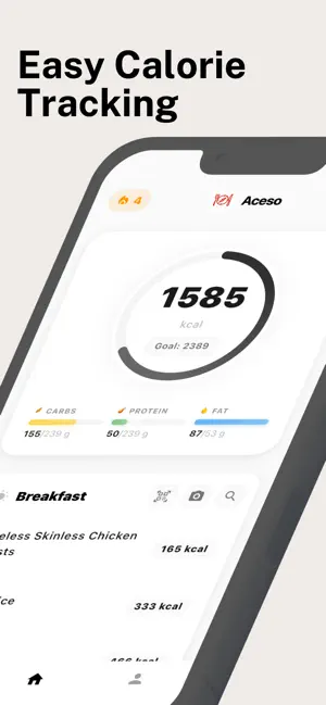 Aceso: AI Calorie Tracker screenshot 1