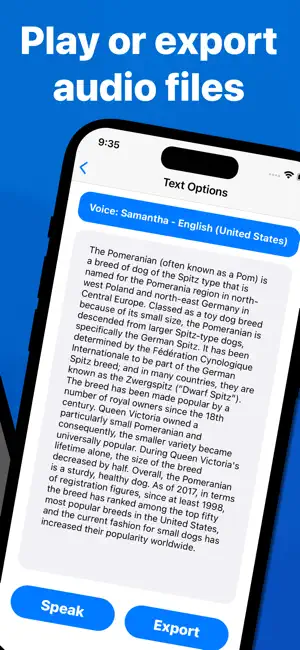 Speechy text to speech reader screenshot 2