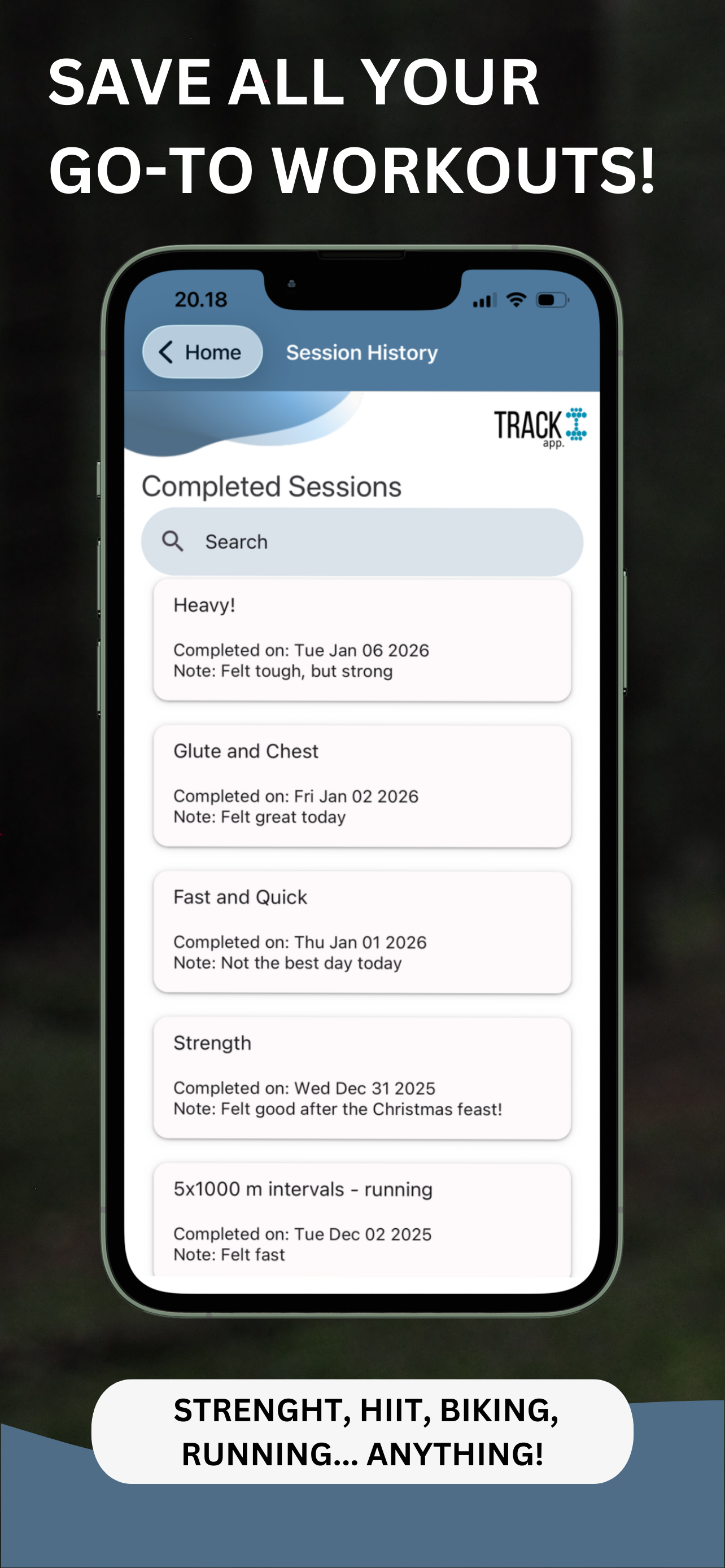 TrackApp screenshot 2