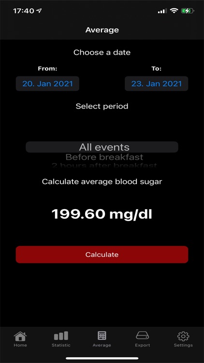 Blood sugar diary App screenshot-4