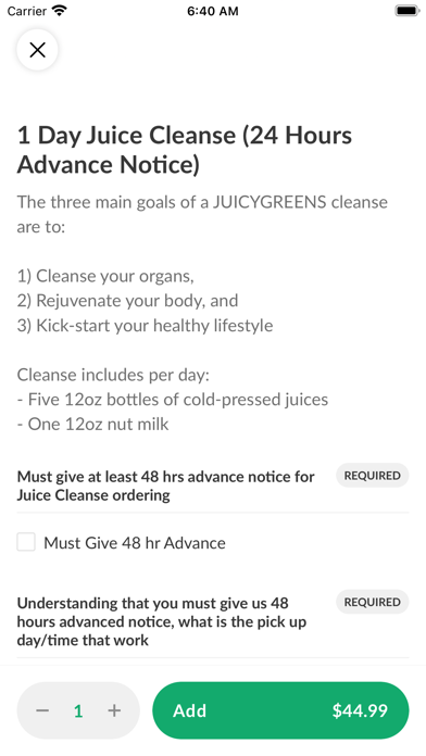 Juicygreens Screenshot