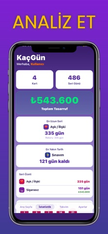 KaçGün — Alışkanlık Takipçisi screenshot