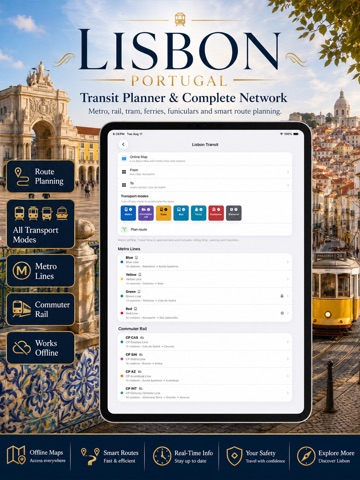 Lisbon Subway Map iPad screenshot