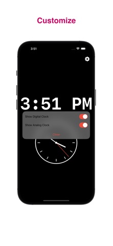 Full Screen Clock: ClearClock Screenshot 2 of 4