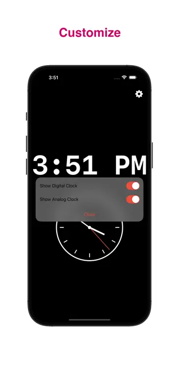 Full Screen Clock: ClearClock screenshot 2 of 4